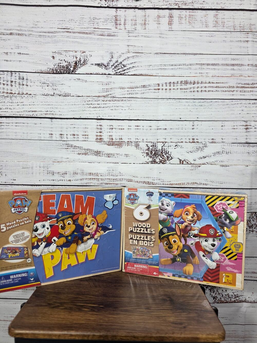 Paw Patrol Wooden Puzzle Lot Kids Tray Puzzles Chase Marshall Skye Zuma